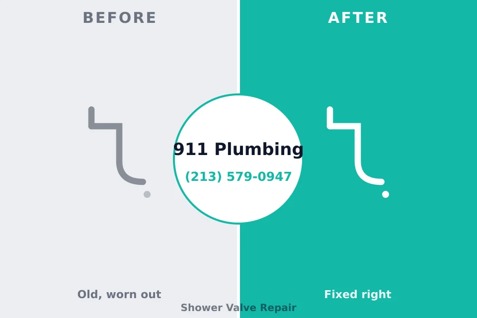 Before and after: plumbing company Blue Grass, IA